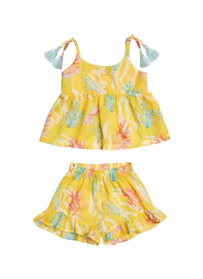 Kids Set Marie Raxevsky Set Top Skort Sunset Reef Apoella