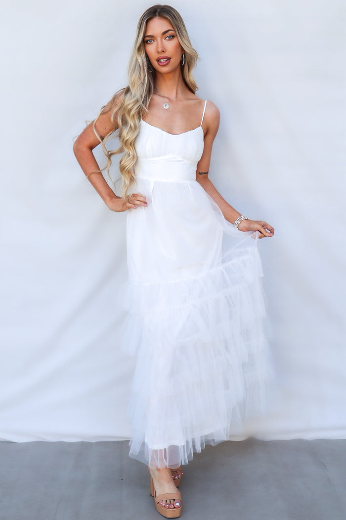 Seth Maxi Dress - White - Runway Goddess
