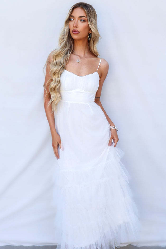 Seth Maxi Dress - White - Runway Goddess