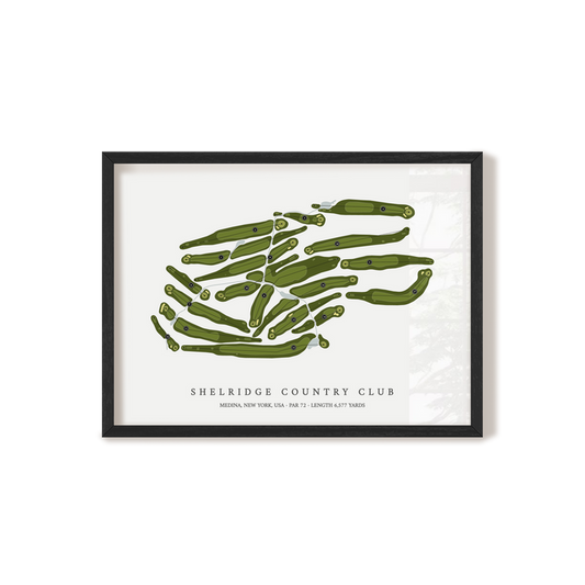 Shelridge Country Club | Golf Course Print | Black Frame