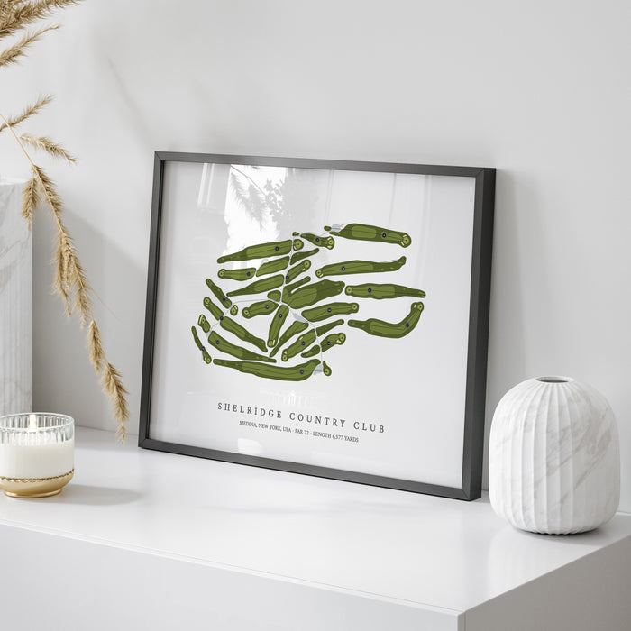 Shelridge Country Club | Golf Course Print | On Table