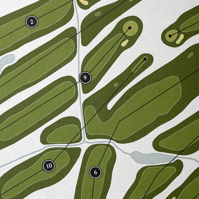 Shelridge Country Club | Golf Course Print | Close Up