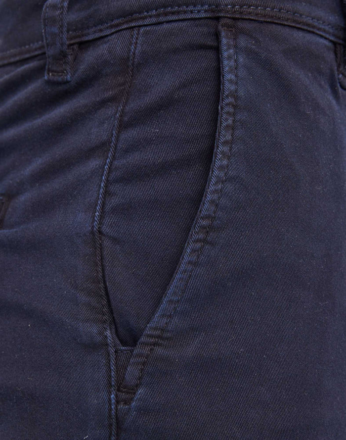 short chino indigo PULLIN en coton