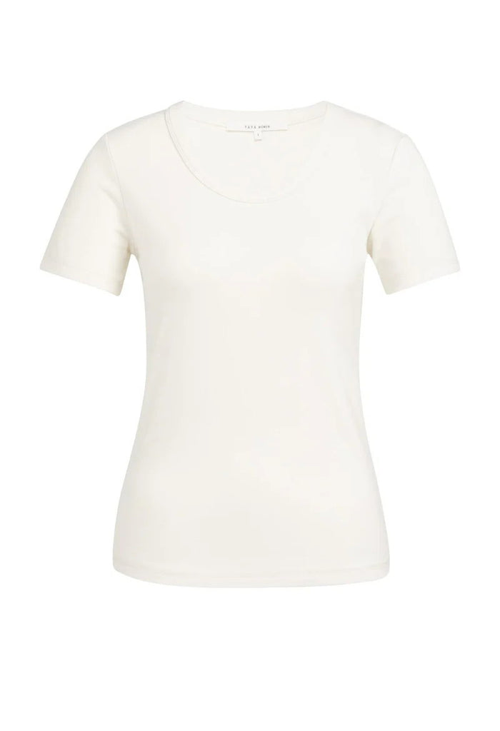 Short sleeve T-shirt with round neck