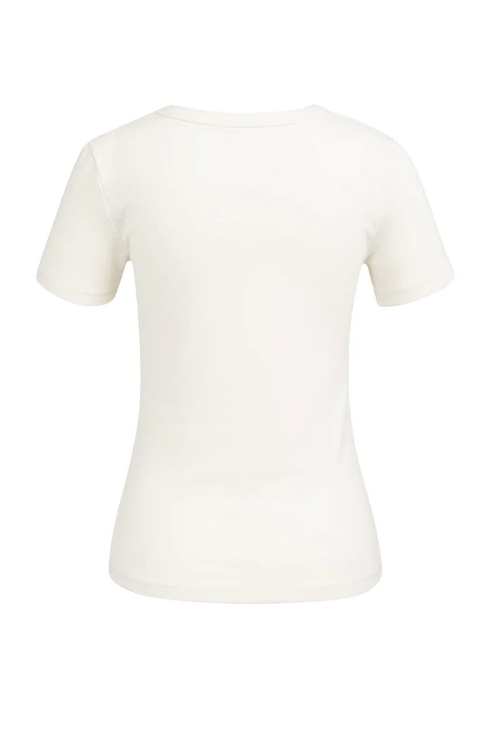 Short sleeve T-shirt with round neck