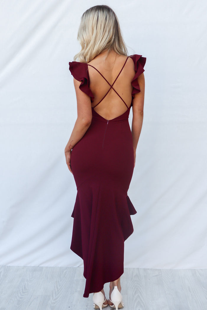 Showstopper Formal Gown - Plum - Runway Goddess
