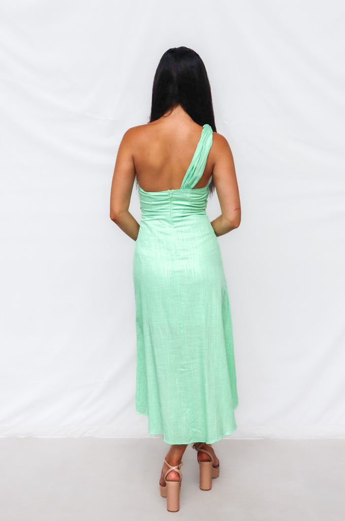 Silas Midi Dress - Mint - Runway Goddess