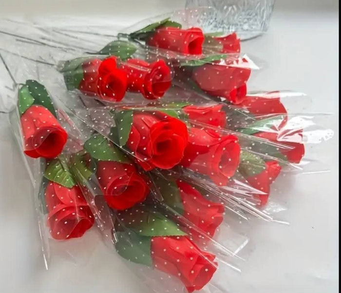 Single Red Artificial Roses