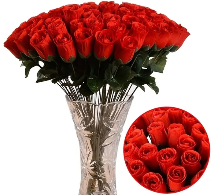 Single Red Artificial Roses