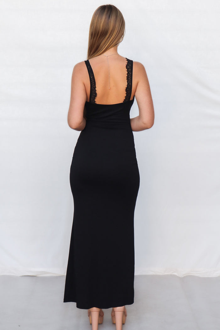 Skye Maxi Dress - Black - Runway Goddess