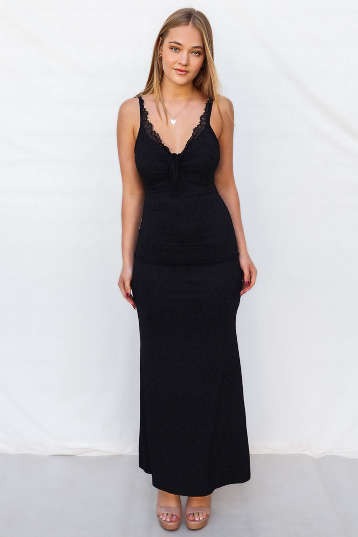 Skye Maxi Dress - Black - Runway Goddess