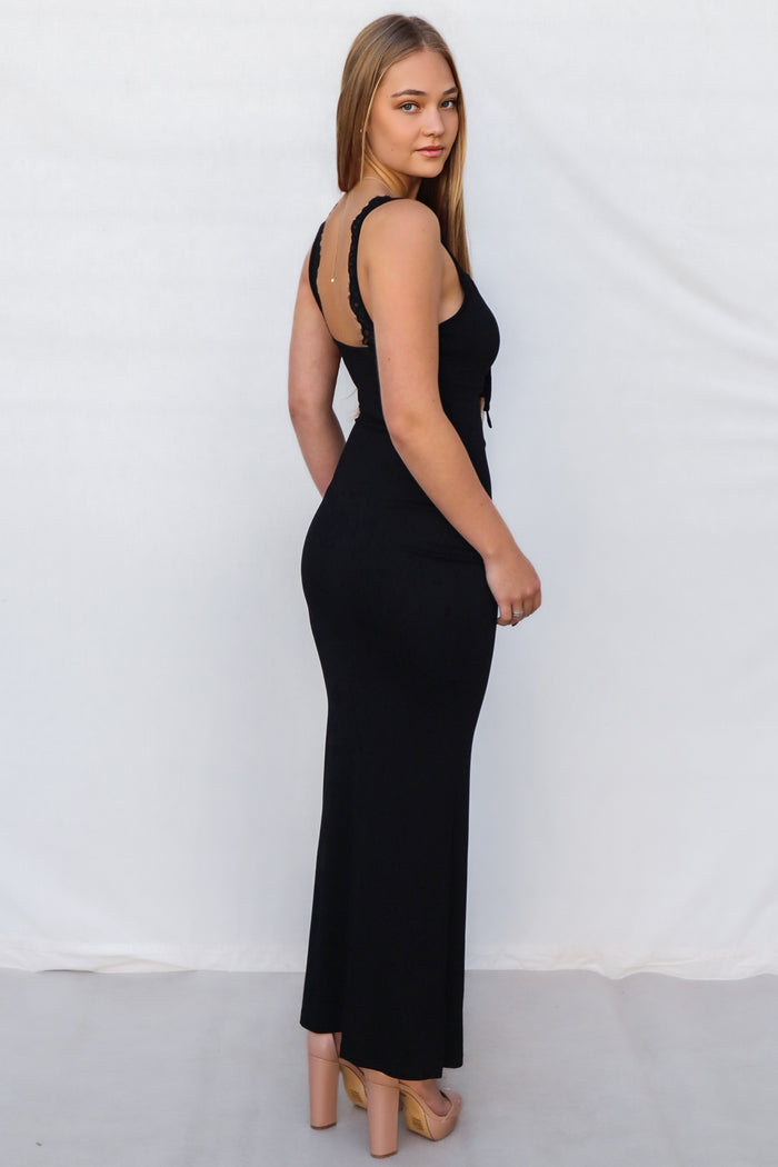 Skye Maxi Dress - Black - Runway Goddess