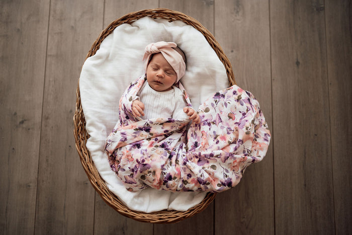 Snuggle Hunny Organic Cotton Muslin Wrap - Blushing Beauty