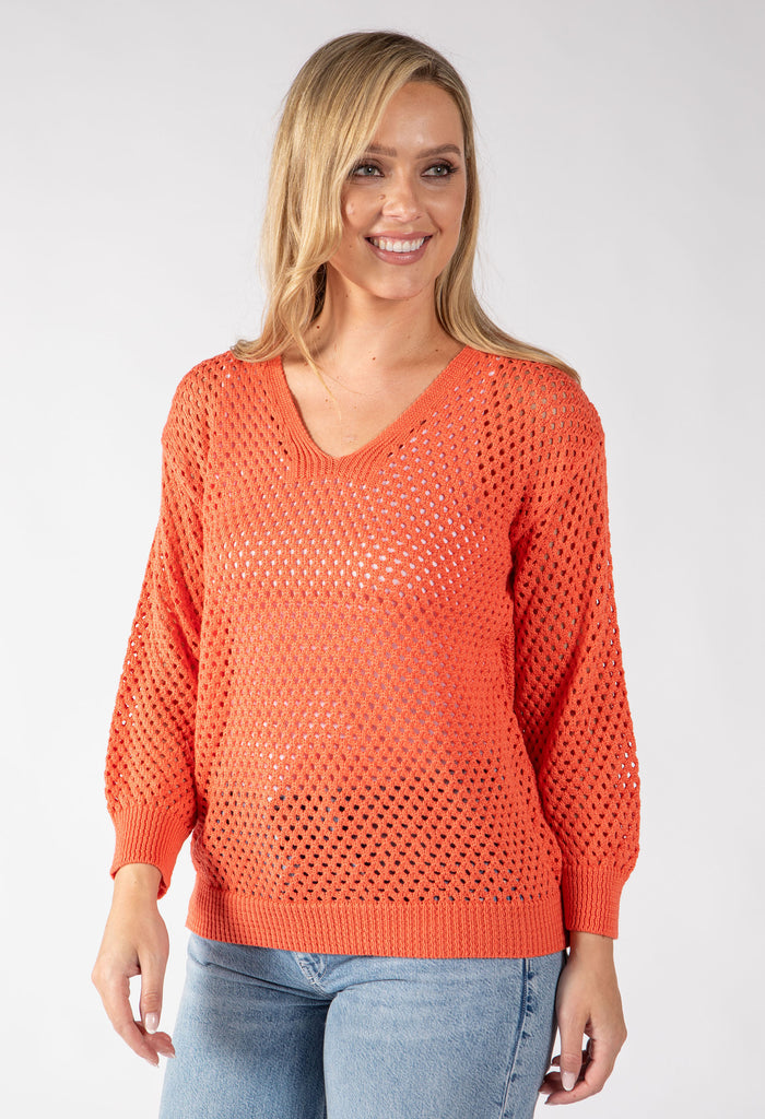 Solene Crochet Knit Jumper