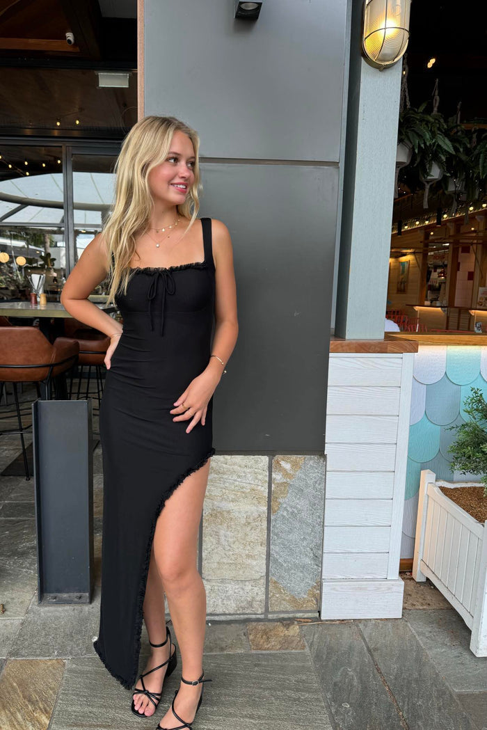 Sorano Maxi Dress - Black - Runway Goddess