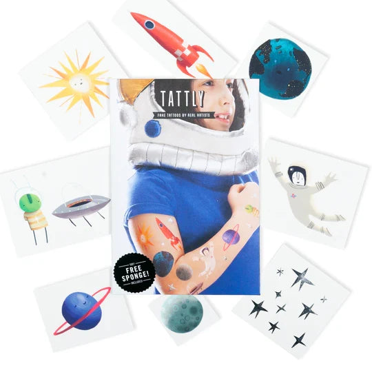 Space Explorers Tattoo Set