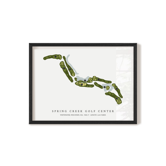 Spring Creek Golf Center | Golf Course Print | Black Frame