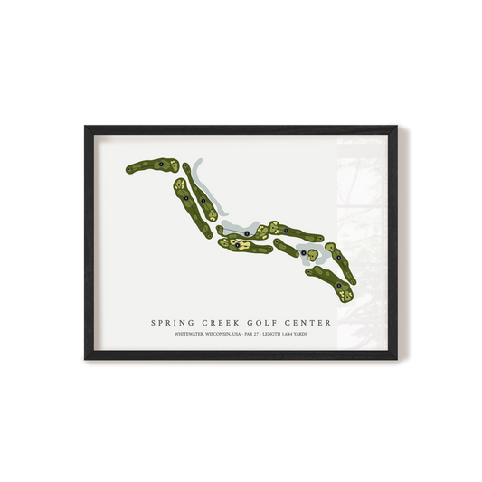 Spring Creek Golf Center | Golf Course Print | Black Frame
