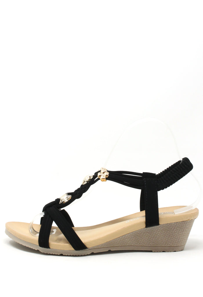 Starfish Braided Wedge Sandal