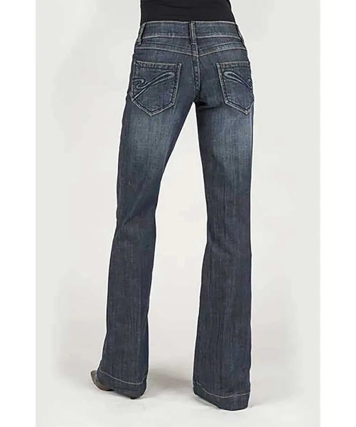 Stetson 214 Stretch Trouser Fit Dark Wash w/ S Pocket- Women's Jeans - Hatcountry