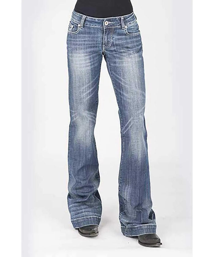 Stetson 214 Trouser Fit Bleached w/ X Pocket- Women's Jeans - Hatcountry