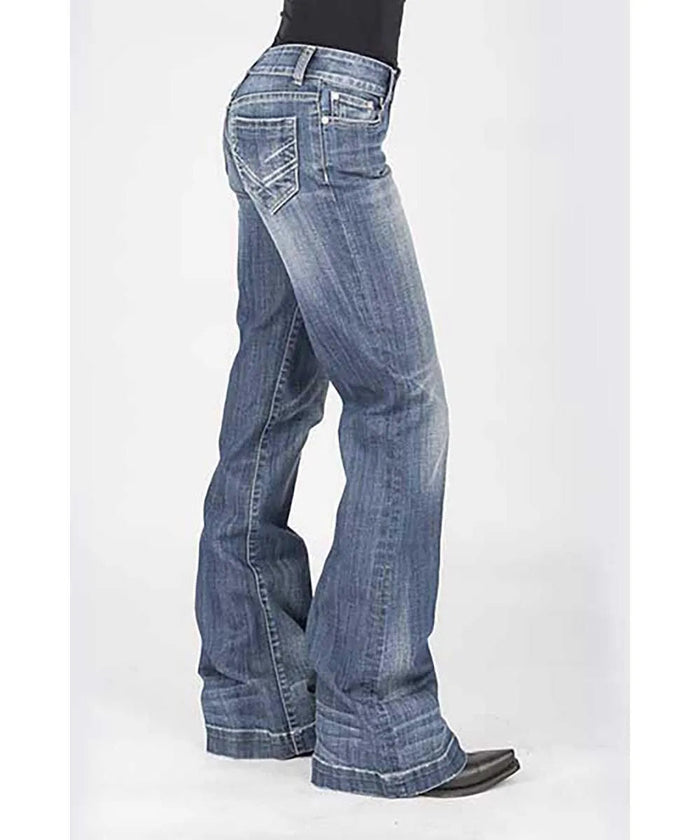 Stetson 214 Trouser Fit Bleached w/ X Pocket- Women's Jeans - Hatcountry