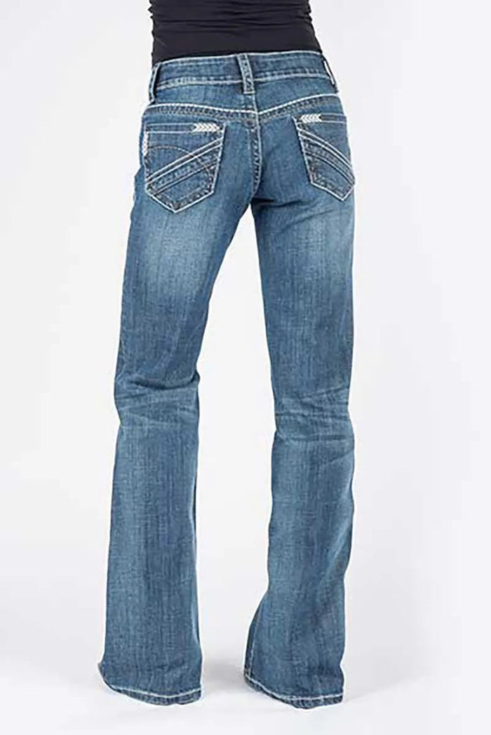 Stetson 214 Trouser Fit w/ Chevron Back Pocket - Women's Jeans - Hatcountry