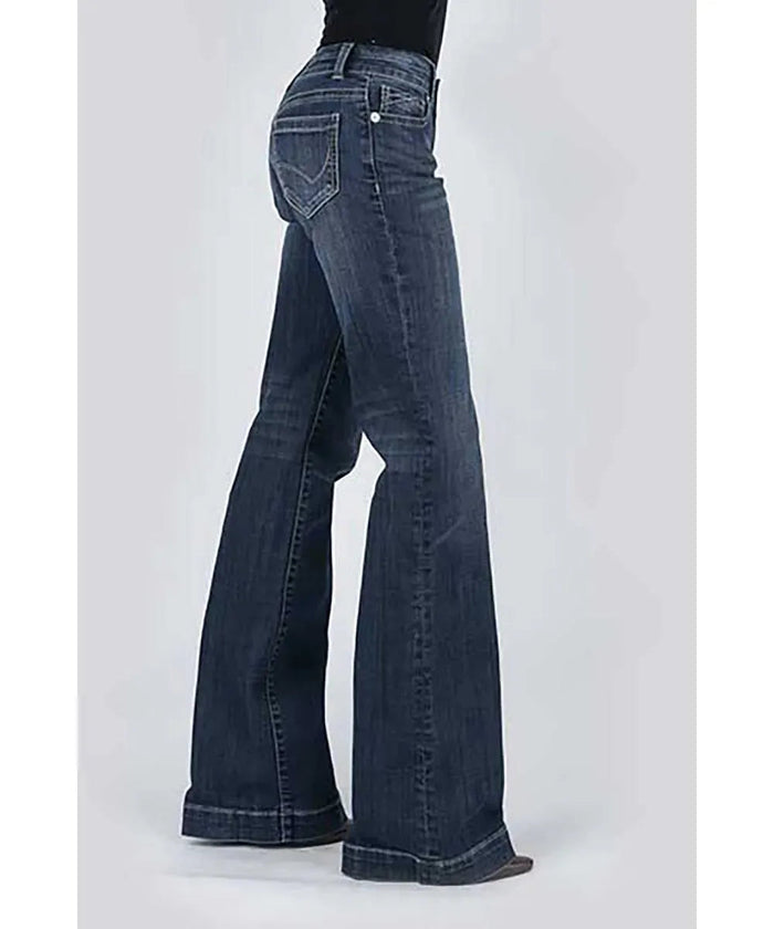 Stetson 214 Trouser Fit w/ Reverse Check Deco Stitch Pocket - Women's Jeans - Hatcountry