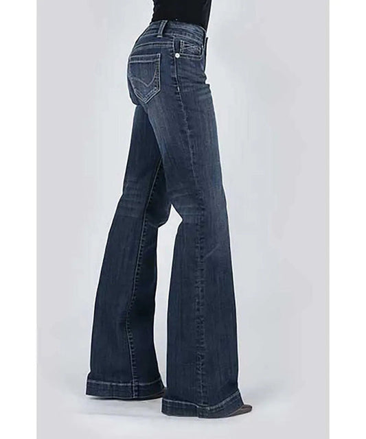 Stetson 214 Trouser Fit w/ Reverse Check Deco Stitch Pocket - Women's Jeans - Hatcountry