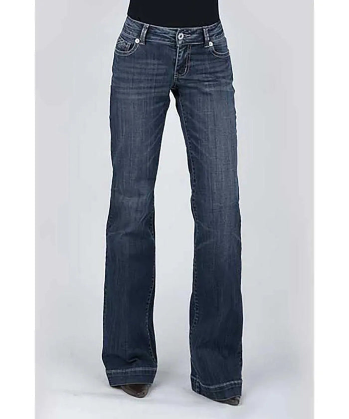 Stetson 214 Trouser Fit w/ Reverse Check Deco Stitch Pocket - Women's Jeans - Hatcountry