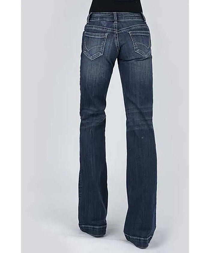 Stetson 214 Trouser Fit w/ Reverse Check Deco Stitch Pocket - Women's Jeans - Hatcountry