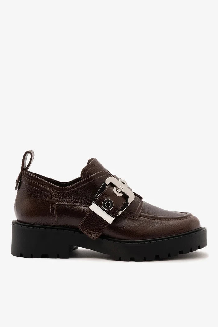 Stewart Lugsole Loafer Brown Leather Loafer Larroudé