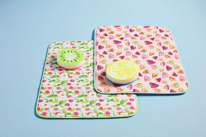 Strawberry Drying Mat and Sponge Set