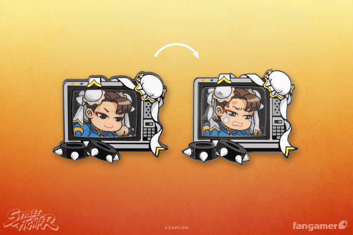 Street Fighter Buddies Lenticular Pin: Chun-Li