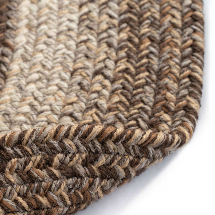 Sturbridge Berkshire Brown Braided Rug Oval image