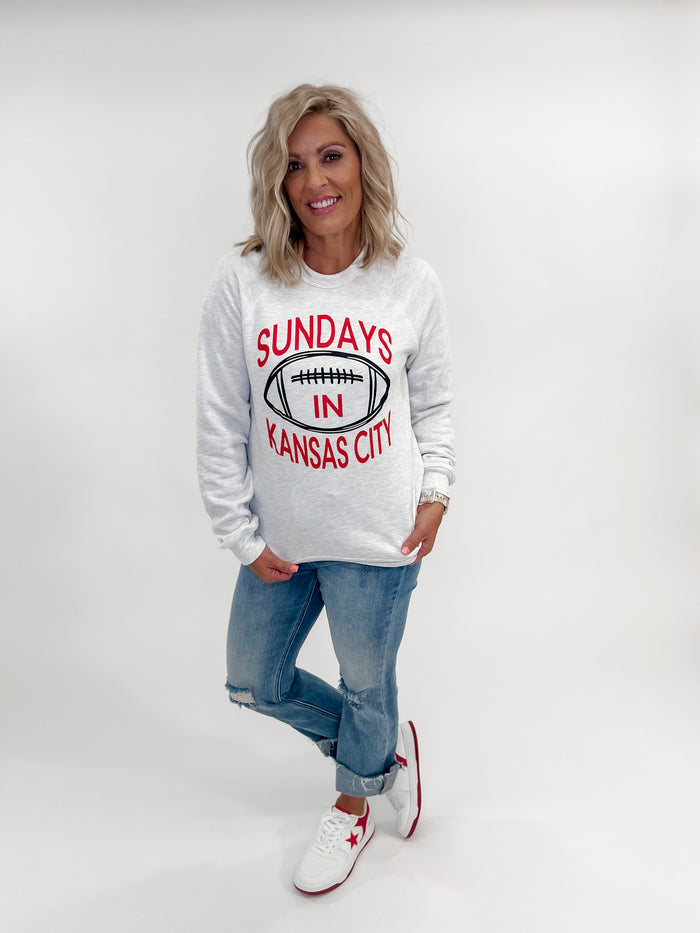 Sundays In Kansas City Sweatshirt, Ash Grey