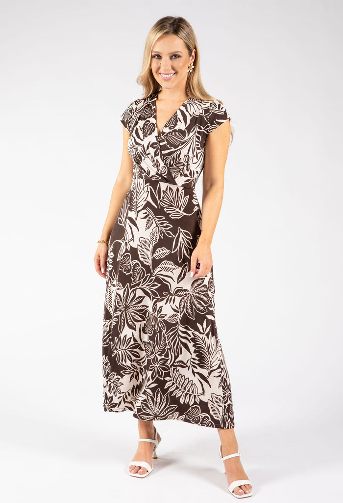 Sunny Faux Wrap Midi Dress