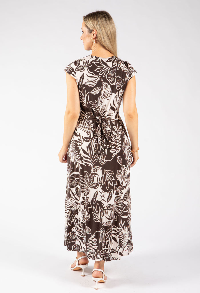 Sunny Faux Wrap Midi Dress