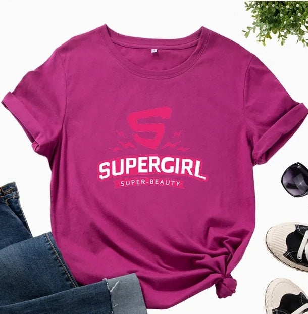 Supergirl Printed Womens Tees