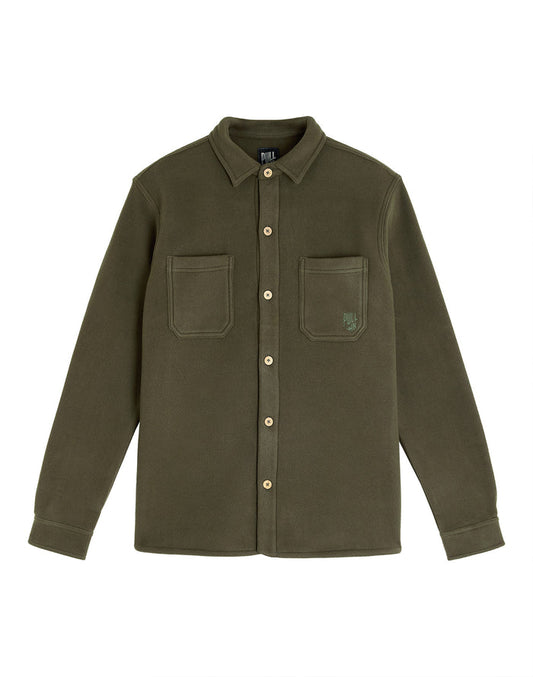 chemise polaire kaki PULLIN en polyester