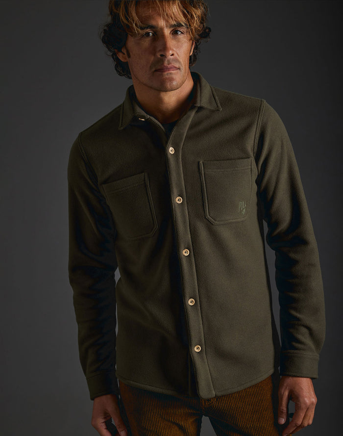 chemise polaire kaki PULLIN en polyester