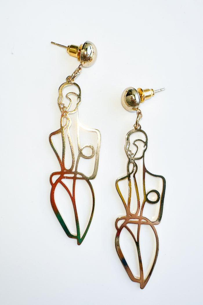 Sutton Earrings - Gold - Runway Goddess