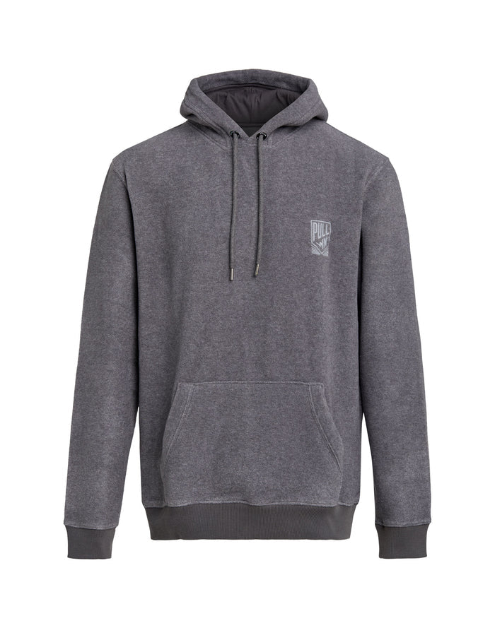 sweat a capuche polaire polardkgrey PULLIN en polyester