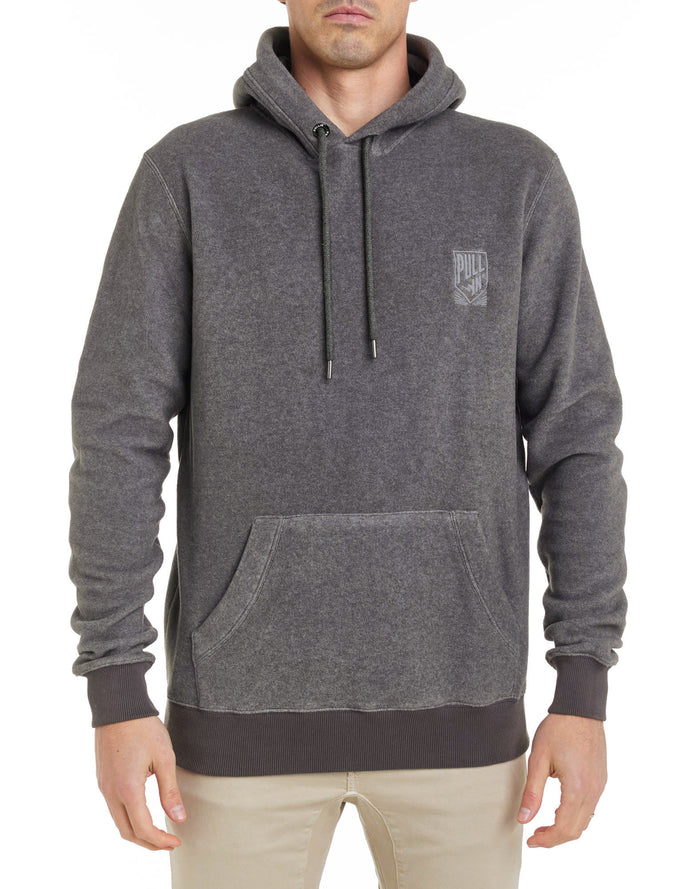 sweat a capuche polaire polardkgrey PULLIN en polyester