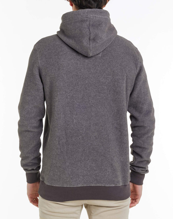 sweat a capuche polaire polardkgrey PULLIN en polyester