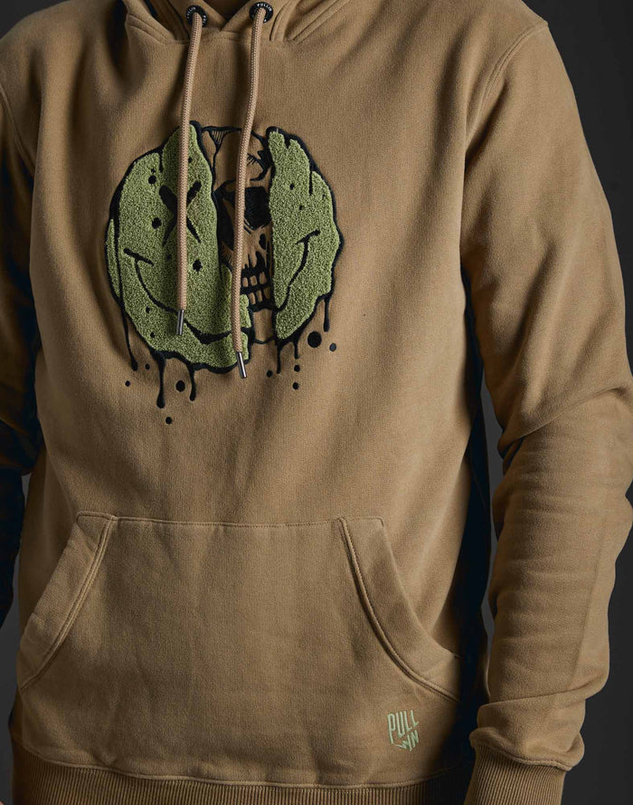 sweat a capuche smile PULLIN en coton