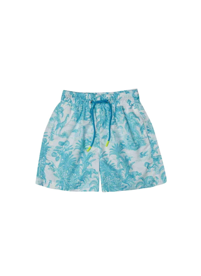 Swimshorts Marie Raxevsky Swim Shorts Jungle Turquoise Apoella
