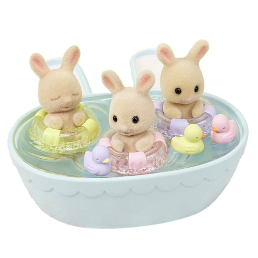 Sylvanian Families Triplets Baby Bathtime Set