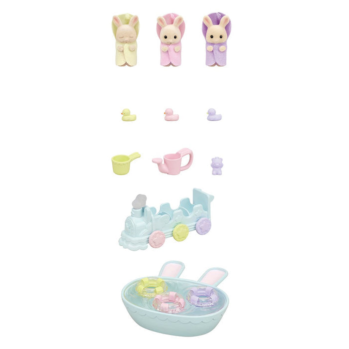 Sylvanian Families Triplets Baby Bathtime Set