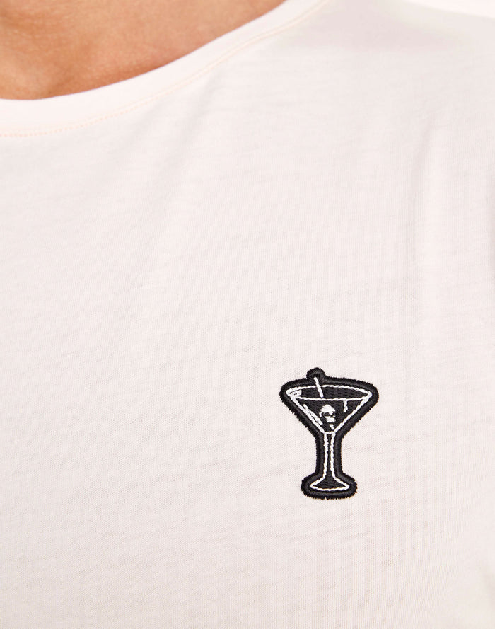 t-shirt patchcockt PULLIN en coton